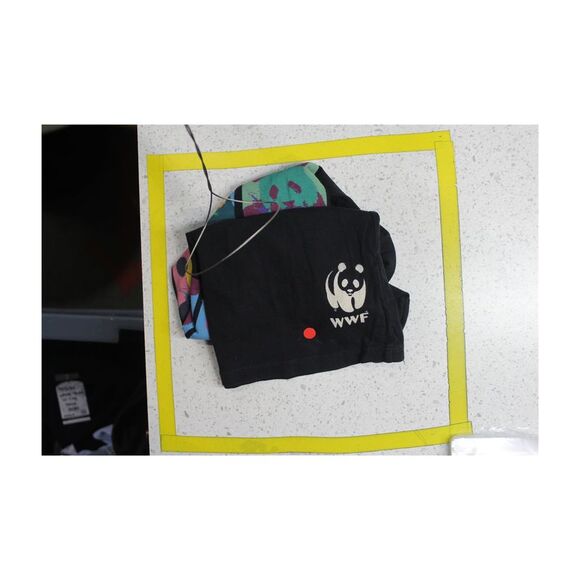 Chaser Womens Panda Pop Art Graphic T-Shirt, Black, NWT - Picture 3 of 3